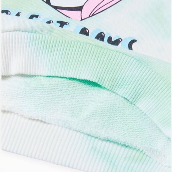 ZARA Kids | Mid-Green | TIE DYE ANIME SWEATSHIRT - Picture 3 of 8